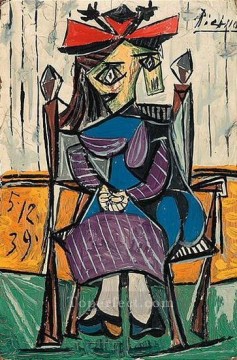 パブロ・ピカソ Painting - 座る女性 2 1962 パブロ・ピカソ